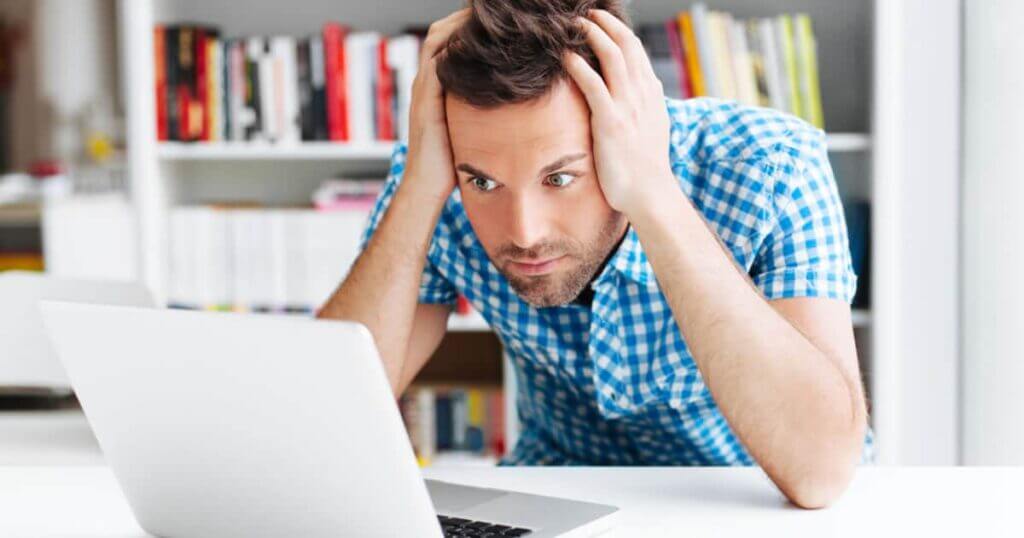 Picture of a man who found errors on his credit report